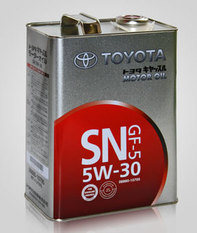 Toyota Motor Oil 5w30 SN/GF-5, 4L (полусинтетика)