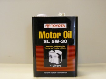 Toyota Motor Oil SL 5W30, 4L (минералка)