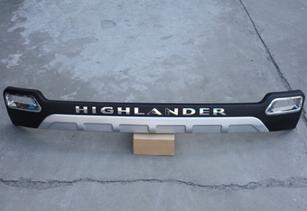 Накладка на задний бампер highlander 10-13