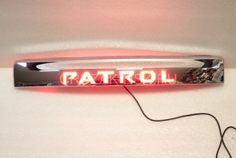 Накладка, планка багажника patrol с подсветкой