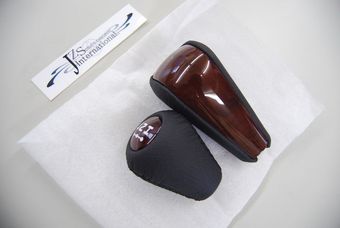Насадка LC120 ручки переключения скоростей кожа-дерево (комплект)
