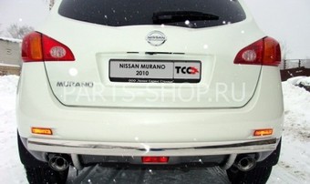 Защита заднего бампера Nissan Murano 2010-