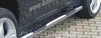 Пороги трубообразные с резиновыми вставками для ног RX400h (комплект)