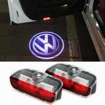 Volkswagen подсветка дверей в штатное место с логотипом
